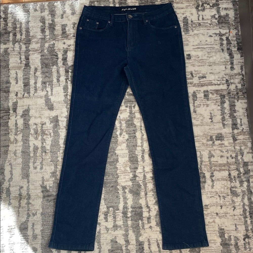 P&P Jeans Dark Blue Denim Pants